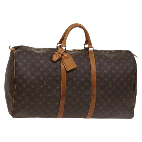 LOUIS VUITTON Monogram Keepall 60 Boston Bag M41422 LV Auth 123752 - Picture 1 of 16